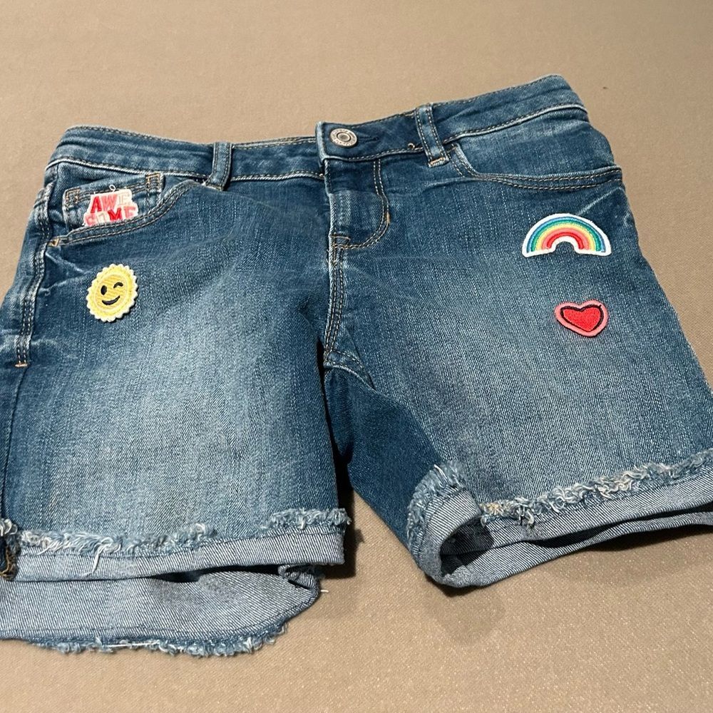Gap kids denim Shorts with Fun Patches
